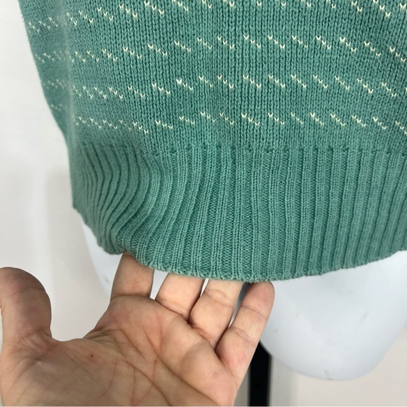 Vintage sweater vest, the fox sweater, size small light teal JCPenney - Picture 10 of 13
